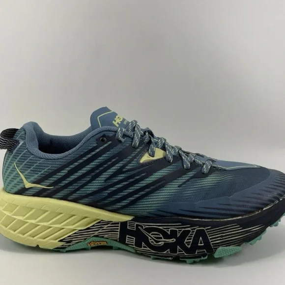 Hoka Women's Shoes in Blue and Yellow - Picture 1 of 3